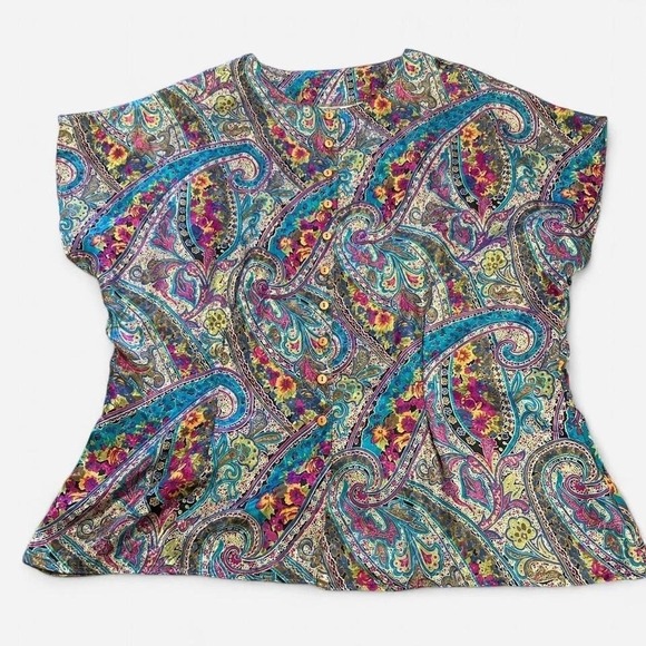 70s Style Button-Up Top - Picture 3 of 6